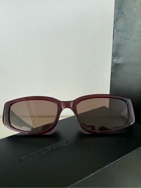 Blue Elephant Viro Rectangular Sunglasses - Deep Red